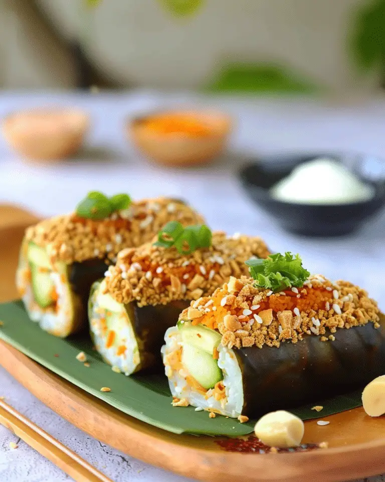 Crispy Spicy Tuna Rice Paper Rolls