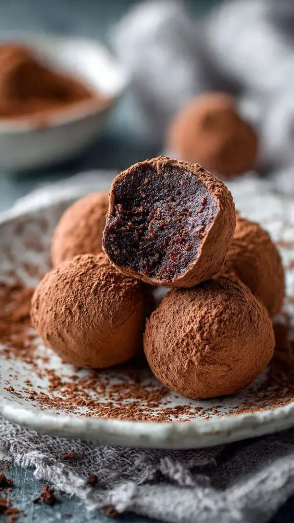 Decadent Chocolate Cake Cheesecake Truffles Recipe