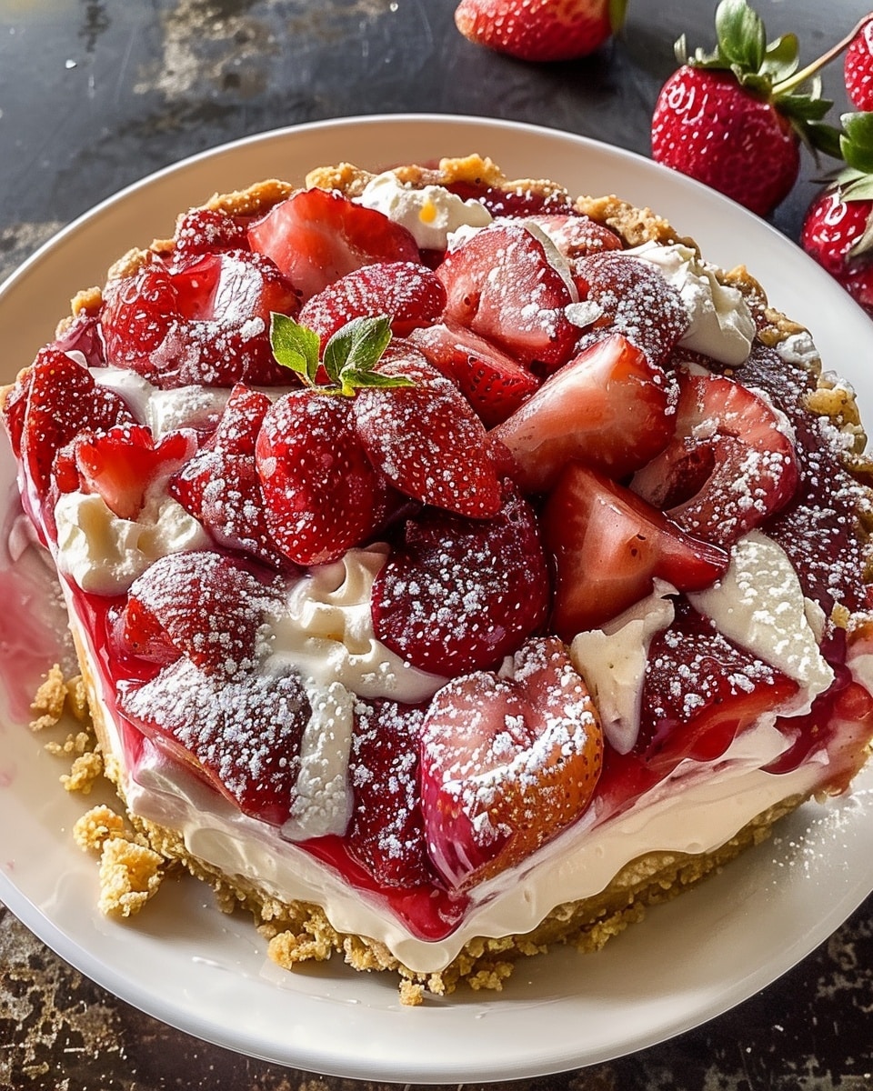 Donna Wood Strawberry Cheesecake Dump Cake