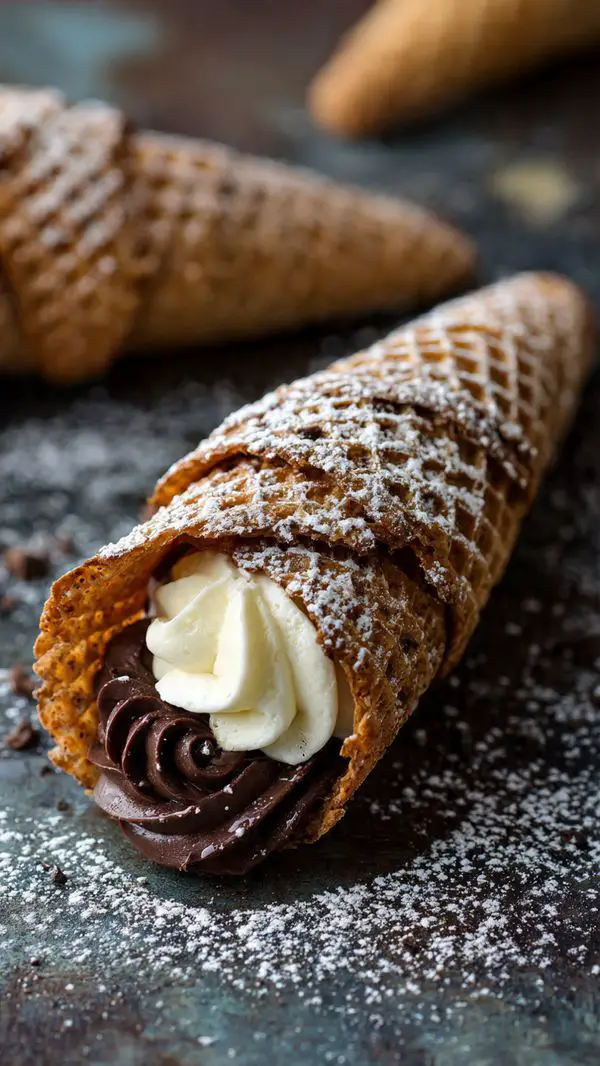 Dubai Chocolate Cream Horns
