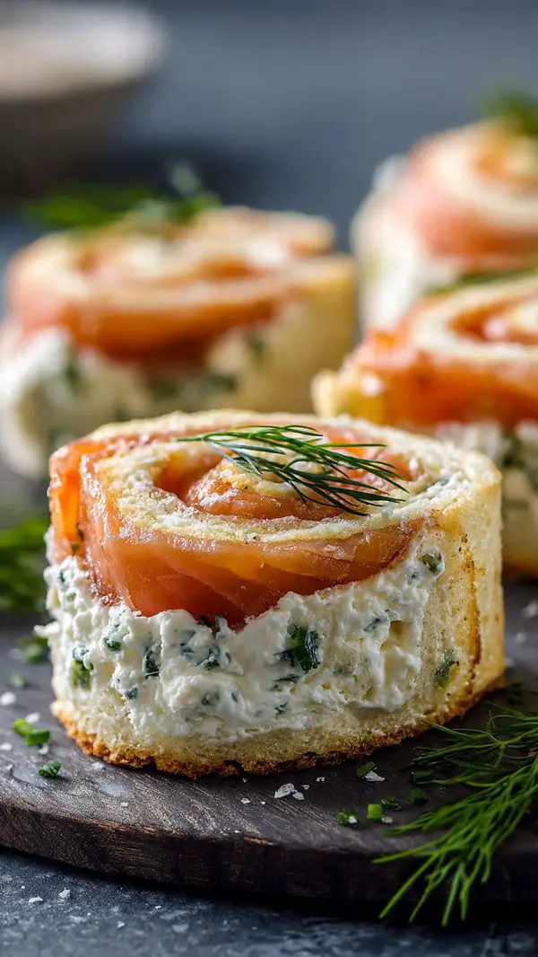 Easy Smoked Salmon Pinwheels With Cream Cheese