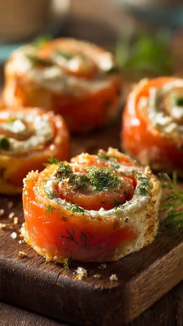Easy Smoked Salmon Pinwheels With Cream Cheese