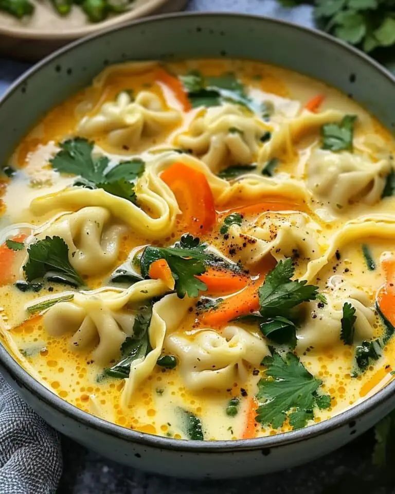 Easy Thai Coconut Curry Dumpling Soup
