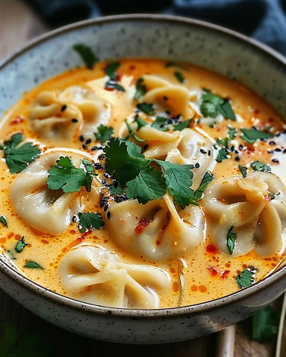 Easy Thai Coconut Curry Dumpling Soup