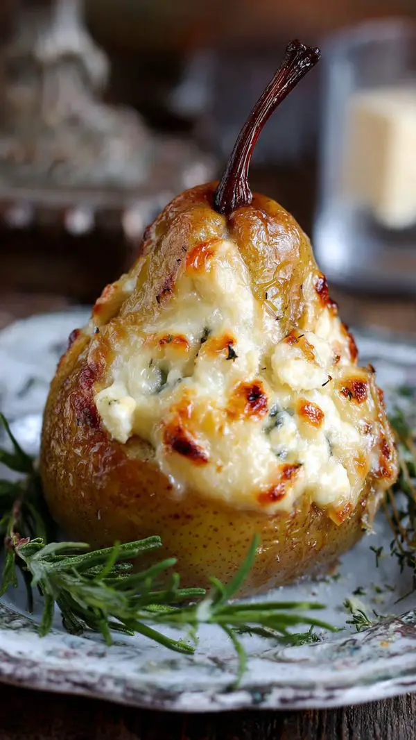 Elegant Blue Cheese Stuffed Pears Recipe