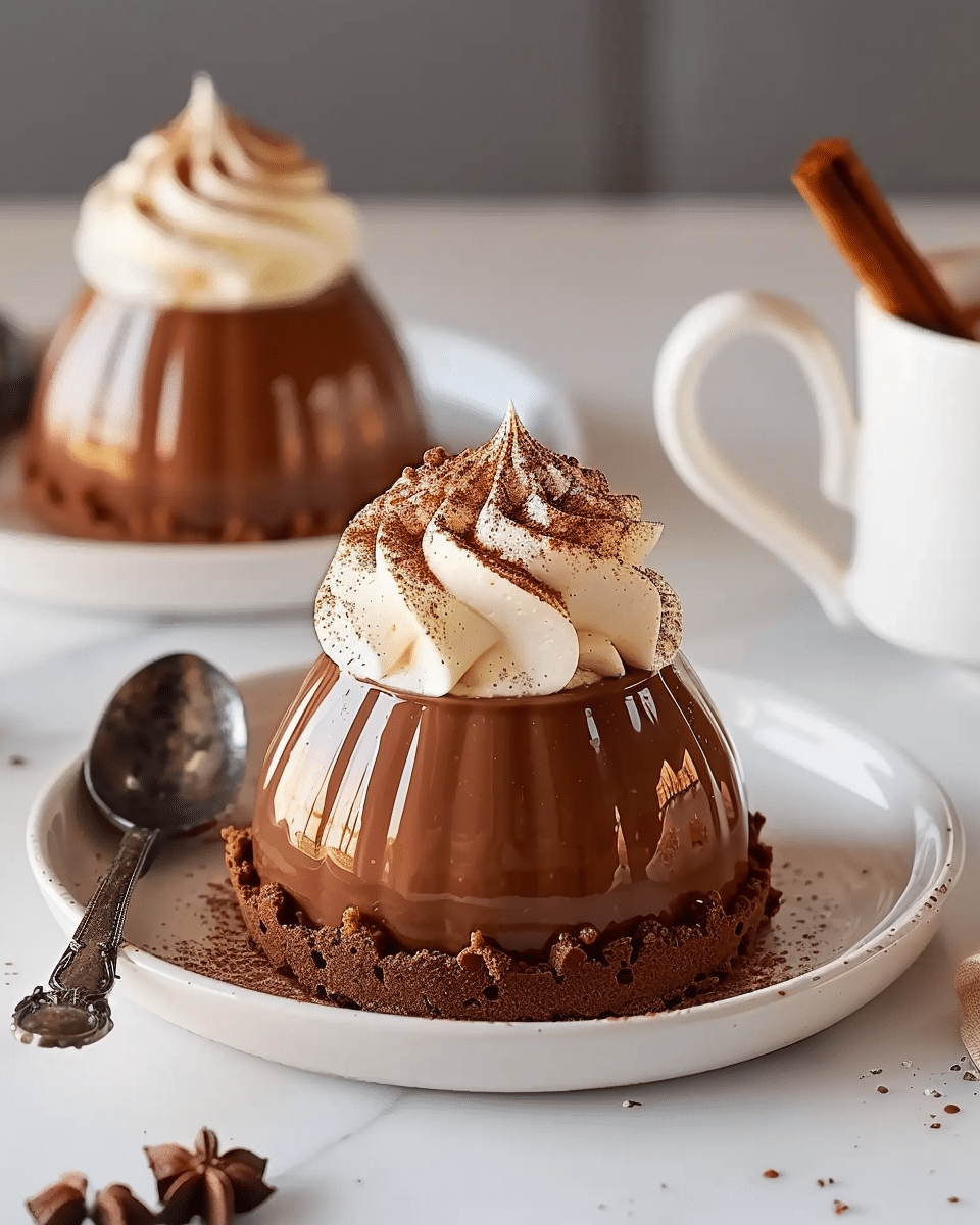 Gingerbread Latte Mousse Domes