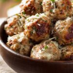 Garlic Butter Meatballs With Creamy Parmesan