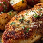 Garlic Parmesan Chicken And Potatoes (One-Pan Dinner)