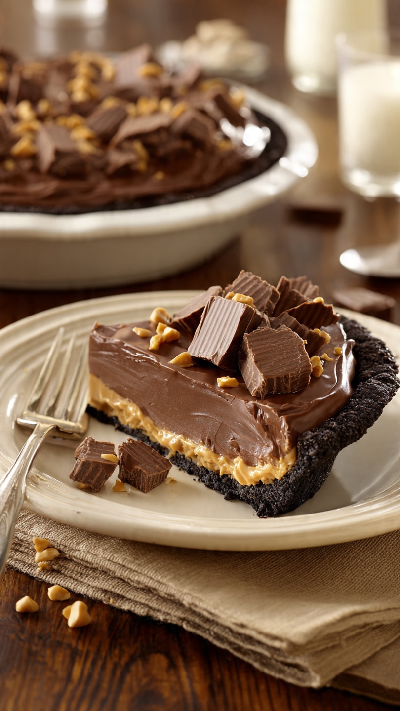 Giant Reese’s Peanut Butter Cup Pie