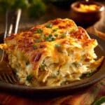 Green Chile Chicken Skillet Enchiladas