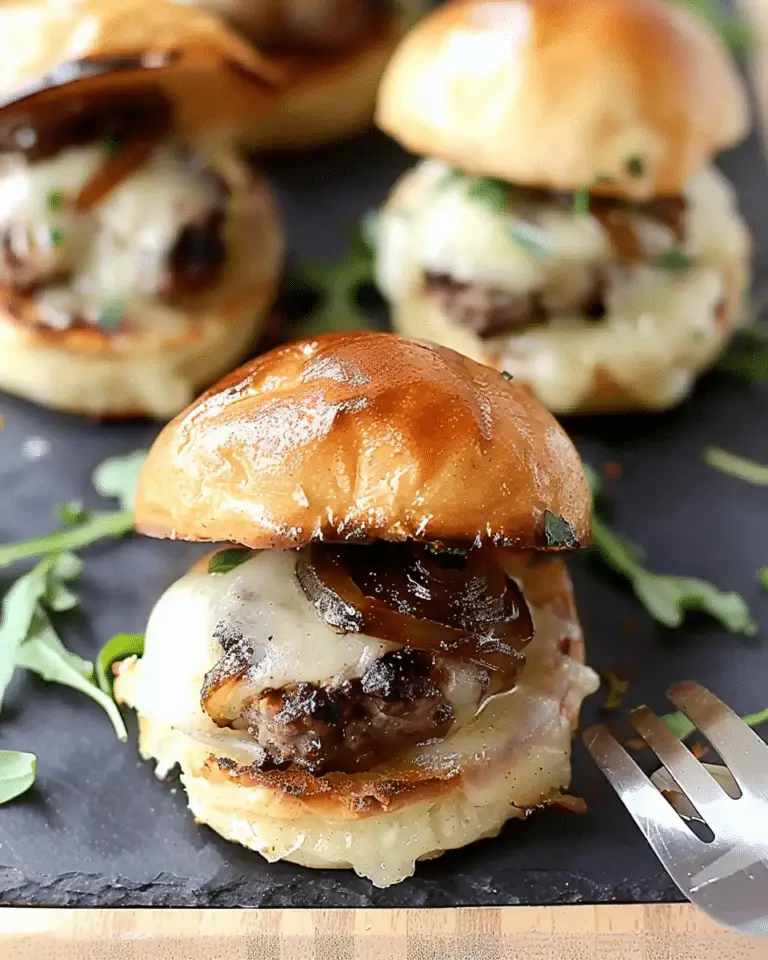 Gruyere Caramelized Onion Sliders