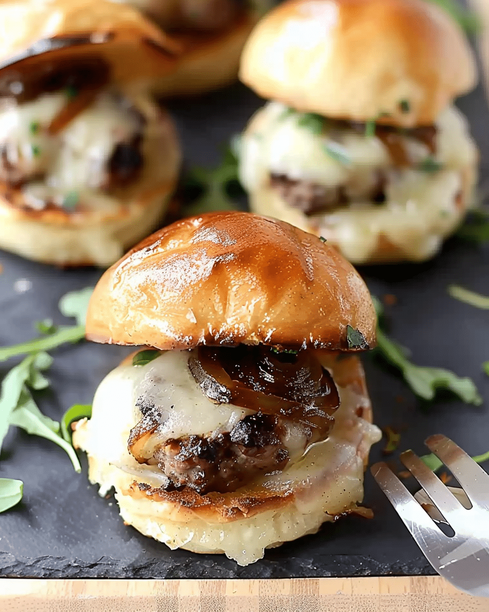 Gruyere Caramelized Onion Sliders