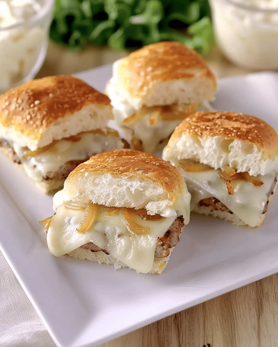Gruyere Caramelized Onion Sliders