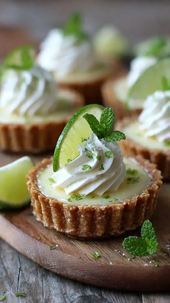 Heavenly No-Bake Mini Key Lime Pies