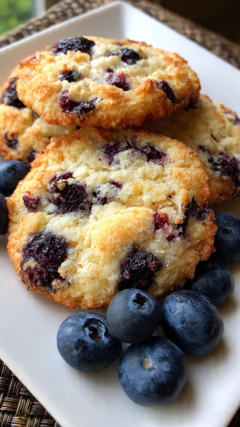Irresistible Blueberry Cheesecake Cookies