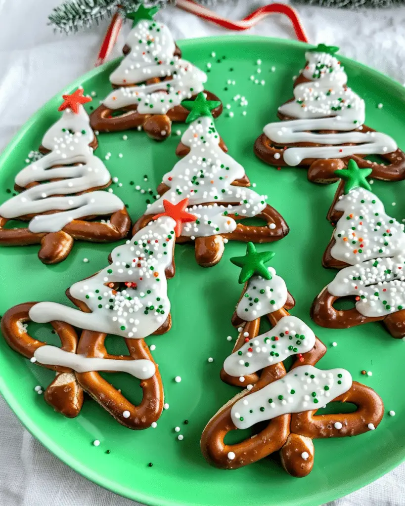 Delightful Pretzel Christmas Trees For Festive Fun