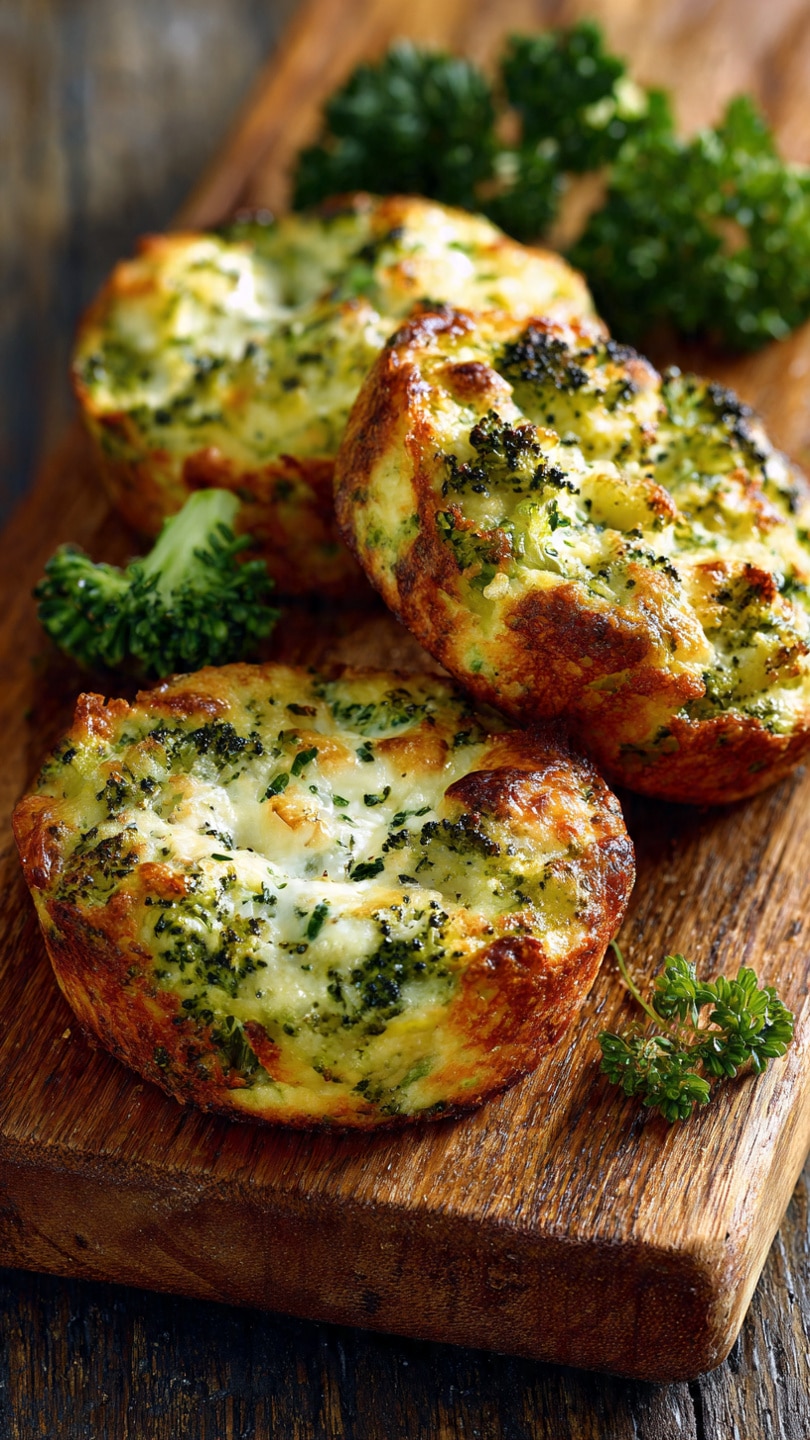 Low Carb Broccoli Cheese Rounds