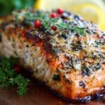 Mediterranean Salmon With Rice