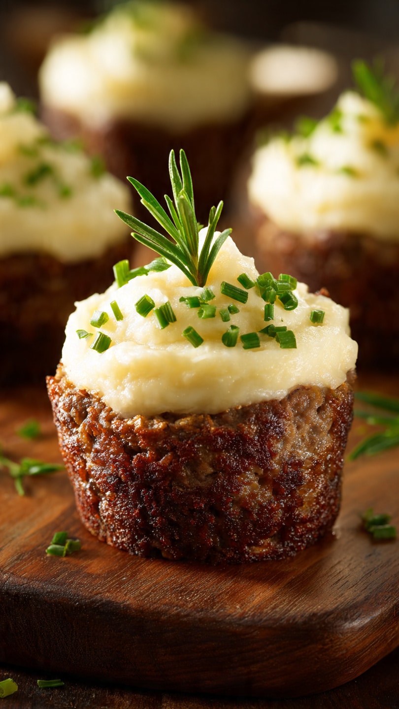 Mini Meatloaf Muffins With Mashed Potato Frosting