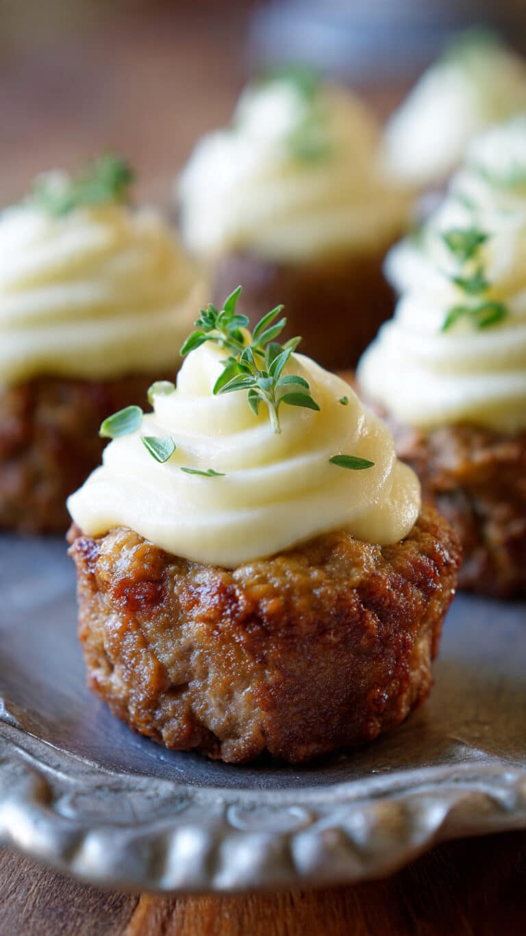 Mini Meatloaf Muffins With Mashed Potato Frosting