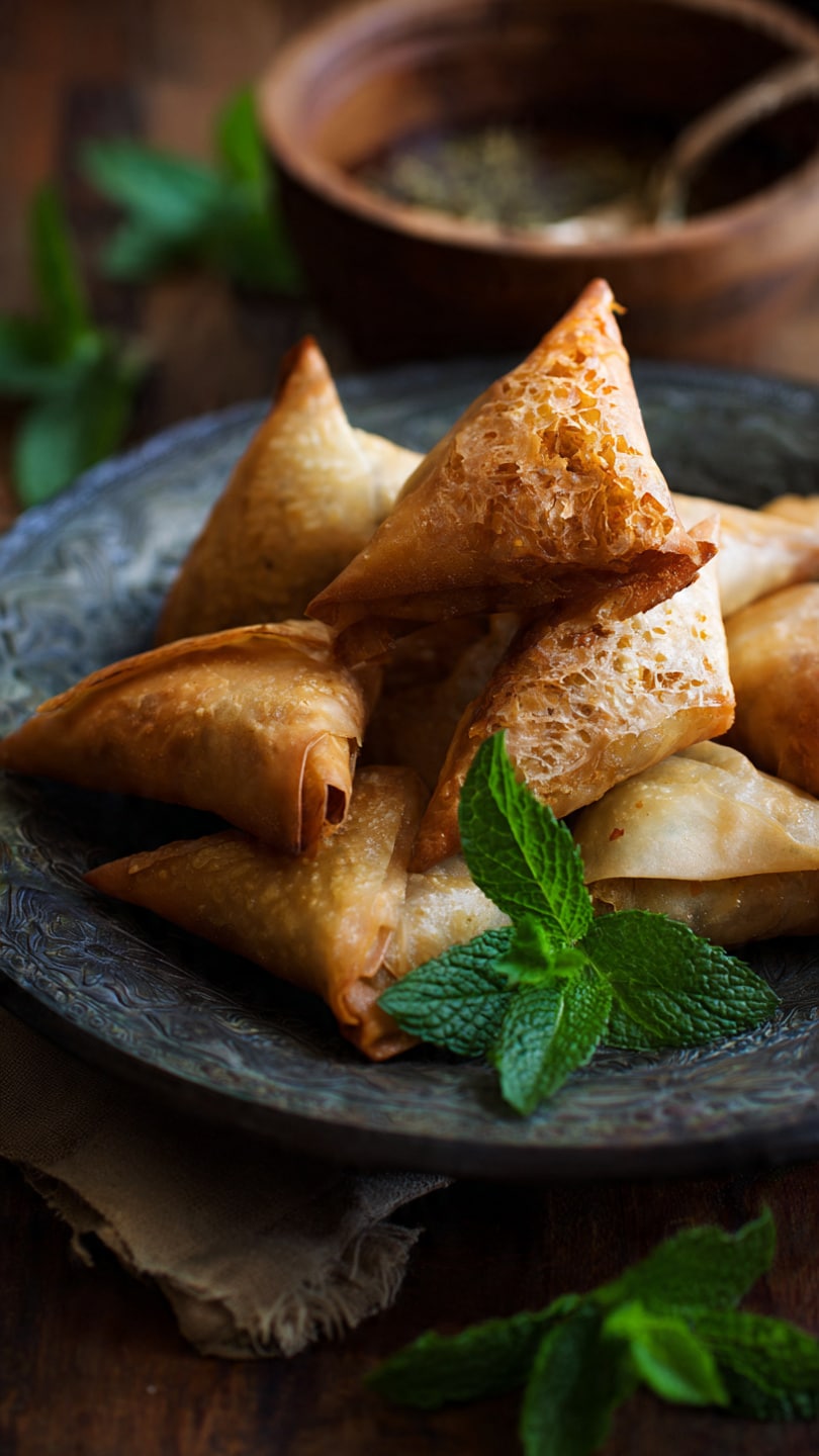 Moroccan Spiced Chicken Briouats