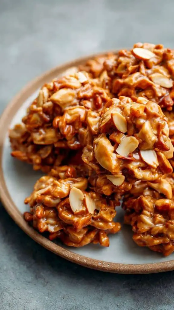 No-Bake Peanut Butter Pretzel Clusters