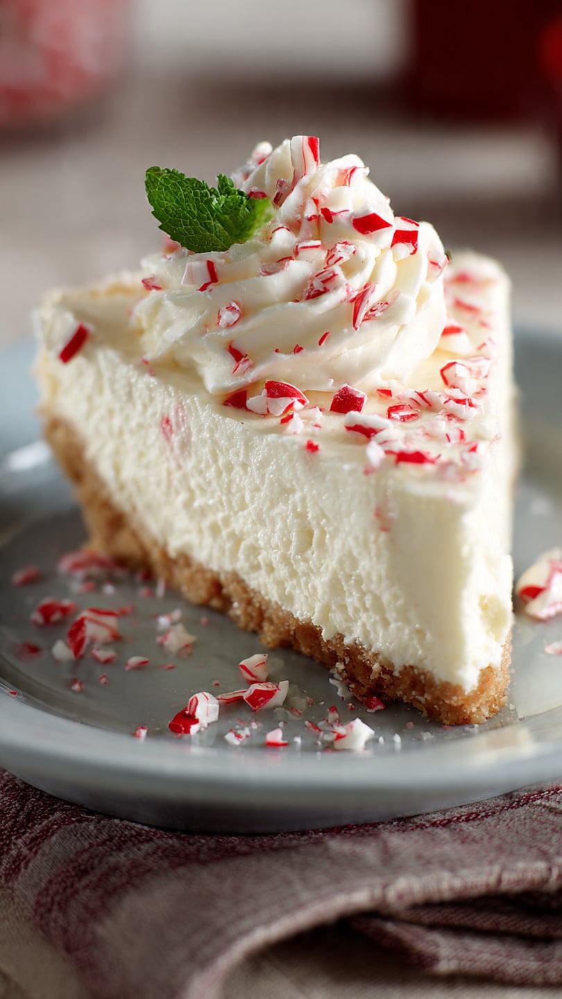 No-Bake Peppermint Cheesecake