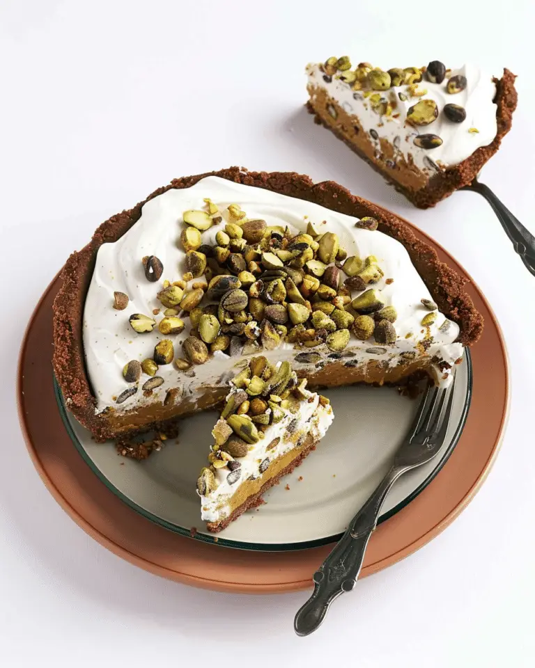 No Bake Pistachio Cannoli Pie