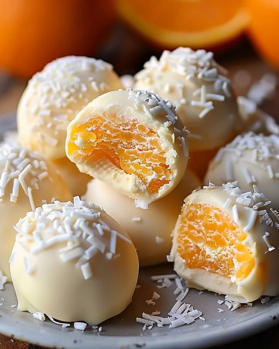 Orange Creamsicle Truffles