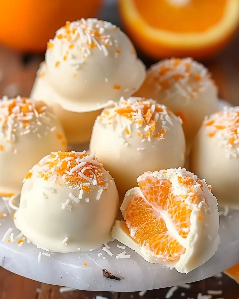 Orange Creamsicle Truffles