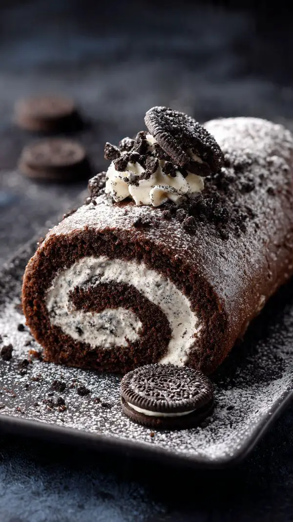Oreo Cream Chocolate Roll