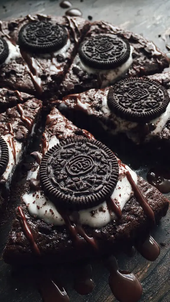Oreo Fudge Brownie Pizza