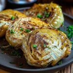 Oven Roasted Garlic Cabbage Steaks