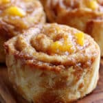 Peach Cheesecake Cobbler Rolls