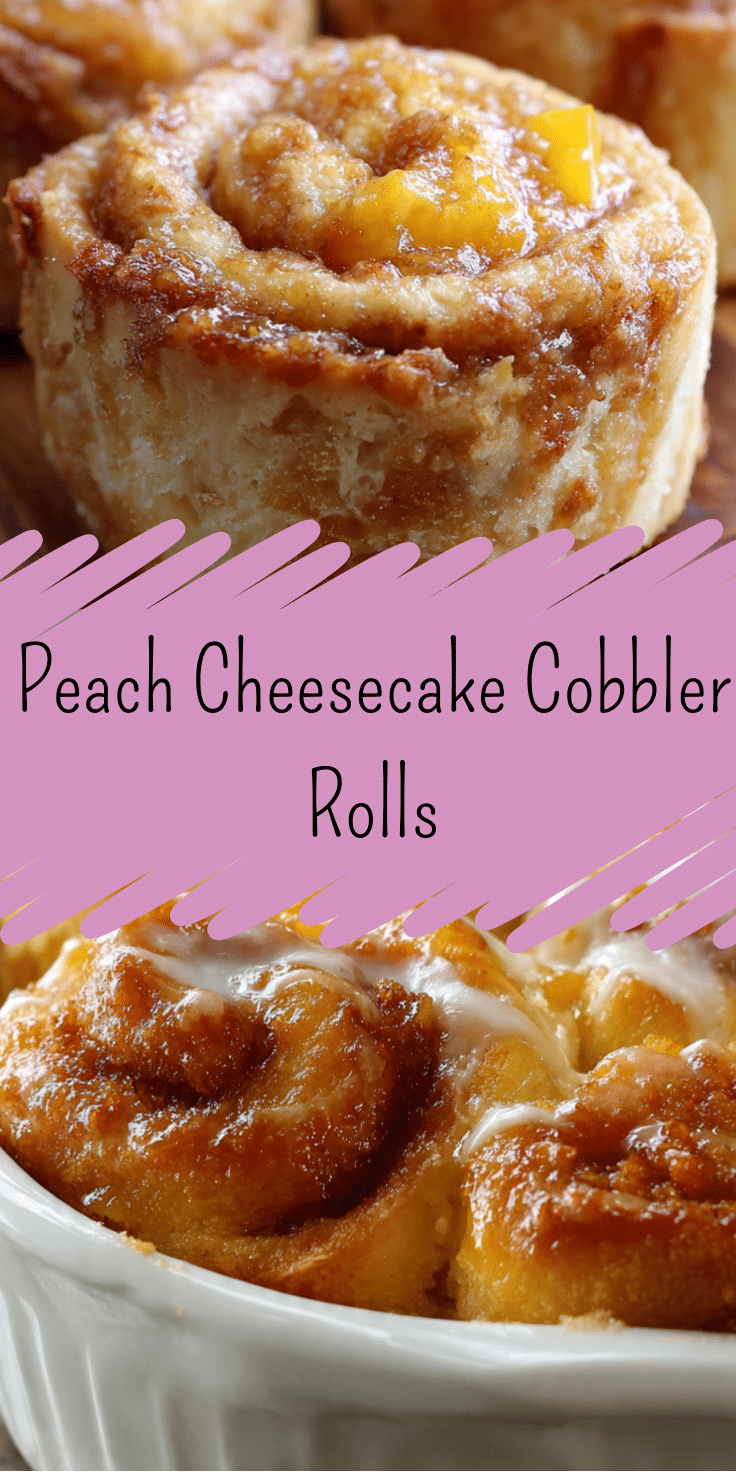 Cobble Rols Peach Cheesecake Cobbler Rolls | Meal Shine