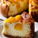 Peach Cobbler Cheesecake Bliss
