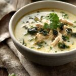 Crema De Pollo Con Chile Poblano