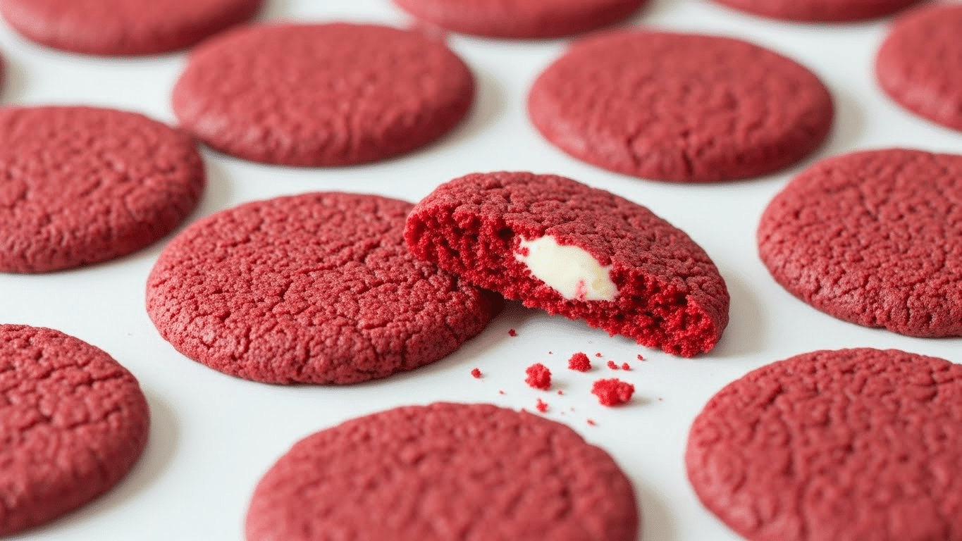 Red Velvet Cookies With Cream Cheese