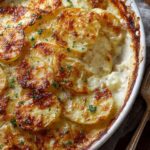 Roasted Garlic Potatoes Au Gratin – Creamy & Easy