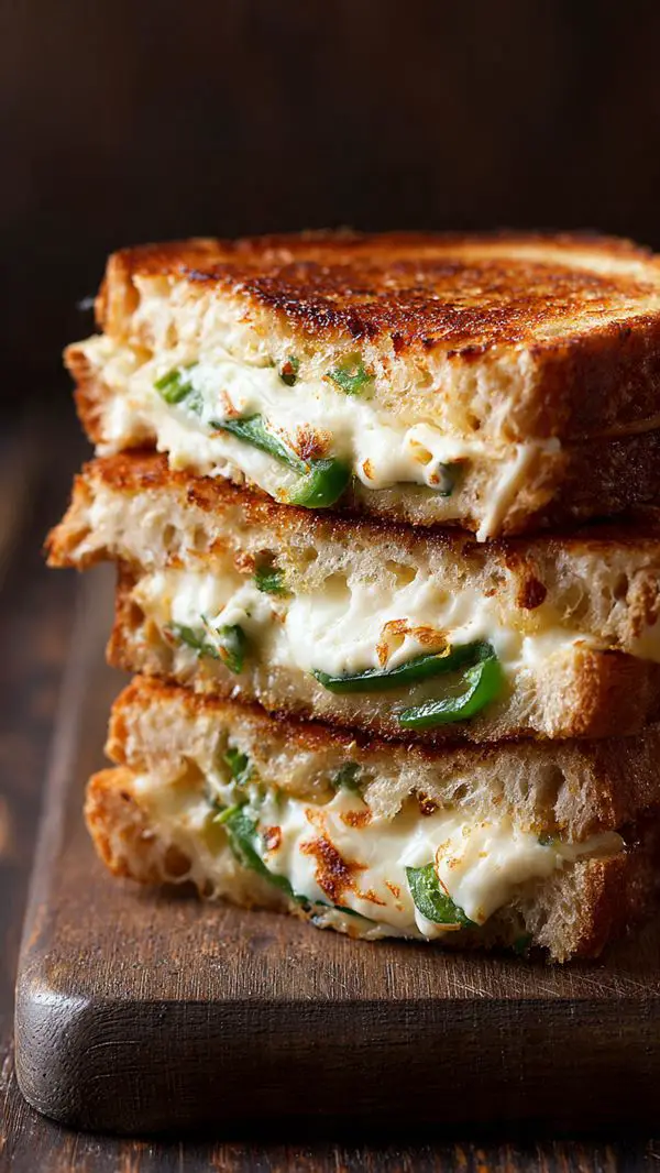 Roasted Jalapeño Popper Grilled Cheese