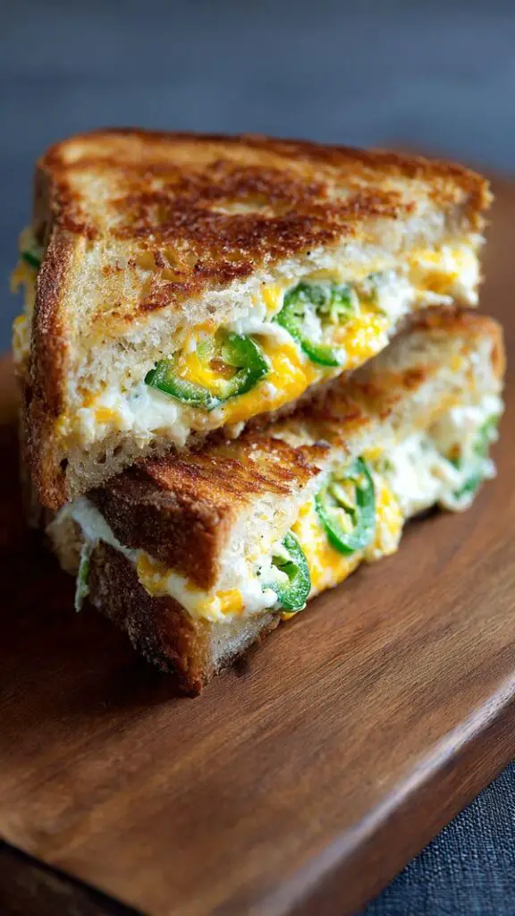 Roasted Jalapeño Popper Grilled Cheese