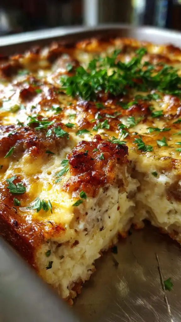 Egg Cream Cheese Hash Brown Casserole