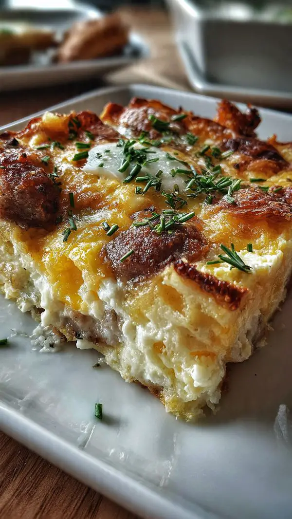 Egg Cream Cheese Hash Brown Casserole