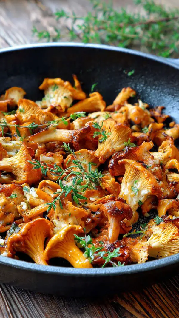 Sauteed Chanterelle Mushrooms
