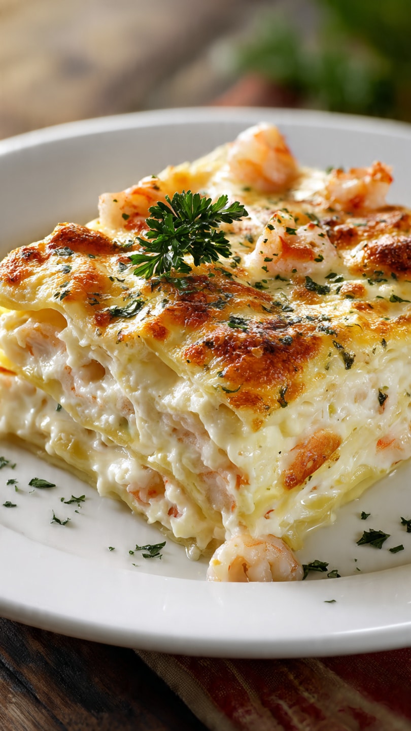 Seafood Lasagna With Shrimp And Crab