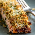 Simple Easy Dijon-Crusted Oven Salmon