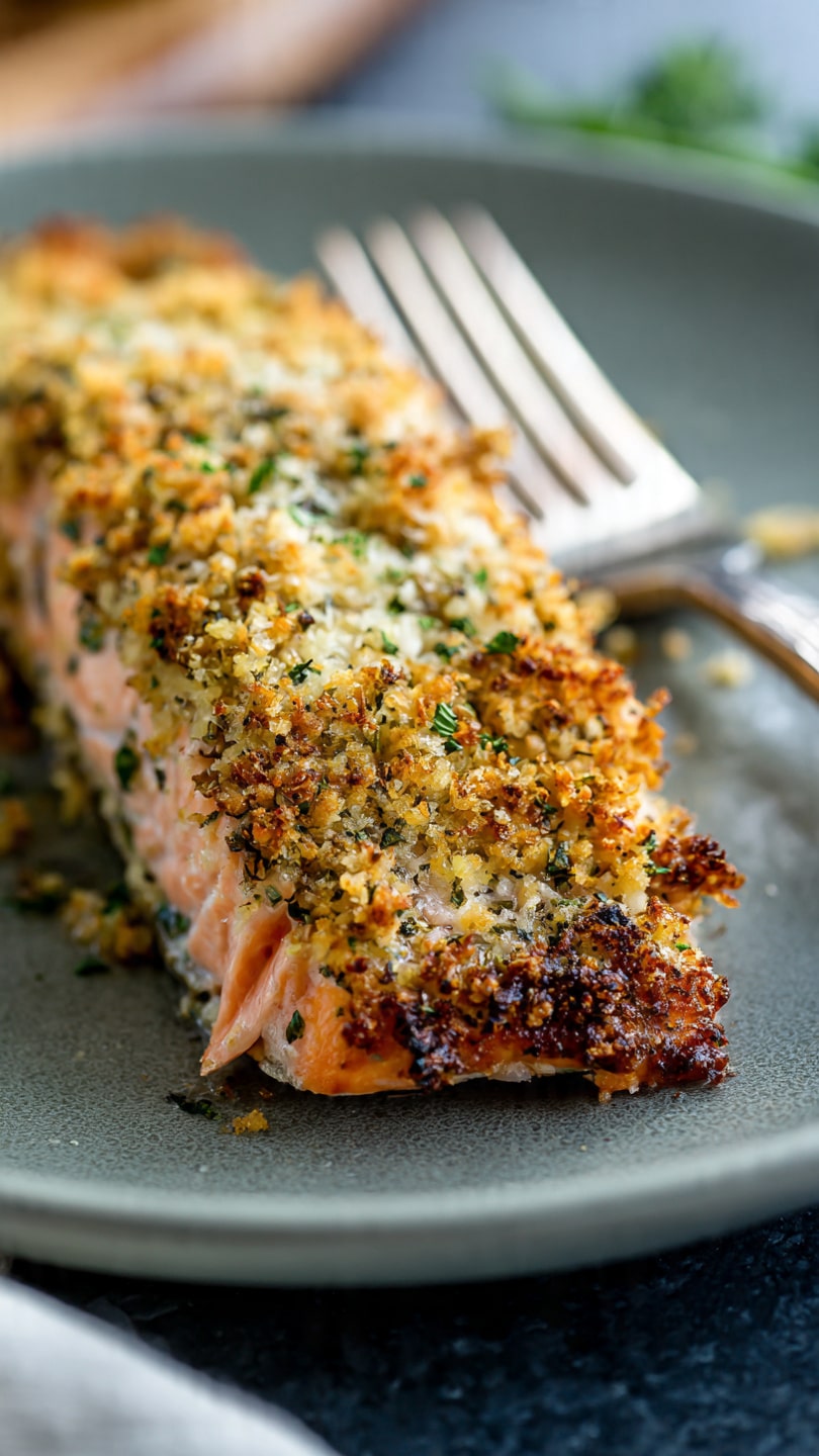 Simple Easy Dijon-Crusted Oven Salmon