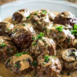 Slow Cooker Salisbury Steak Meatballs