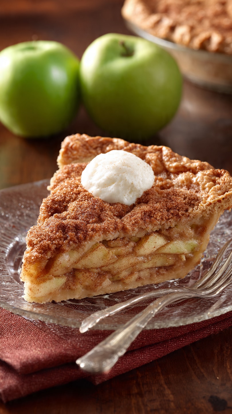 Snickerdoodle Cream Cheese Apple Pie