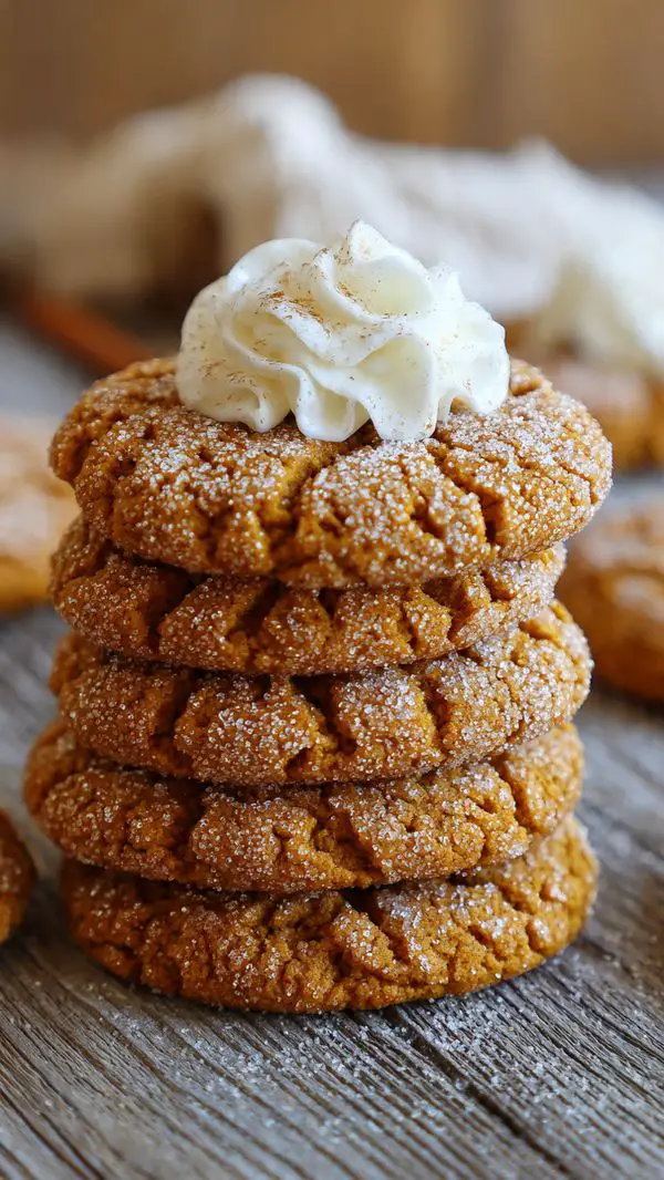 Soft Pumpkin Spice Cookies